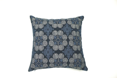 Knife Edge Pillow Cover - 20x20 - Blue on Blue Chenille