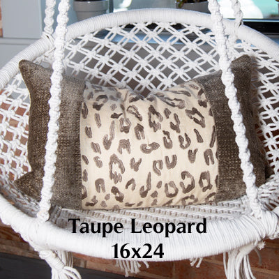 Tri-Panel Lumbar Pillow Cover 16x24 - Taupe