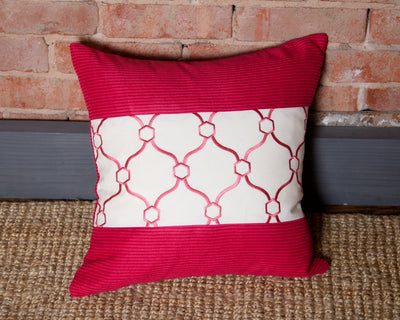 Horizon Pillow Cover 18x18 - Vibrant Pink